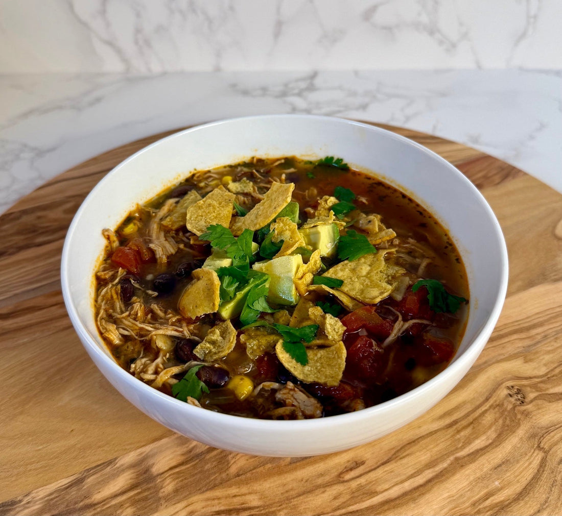 Easy Southwestern Chicken Tortilla Soup