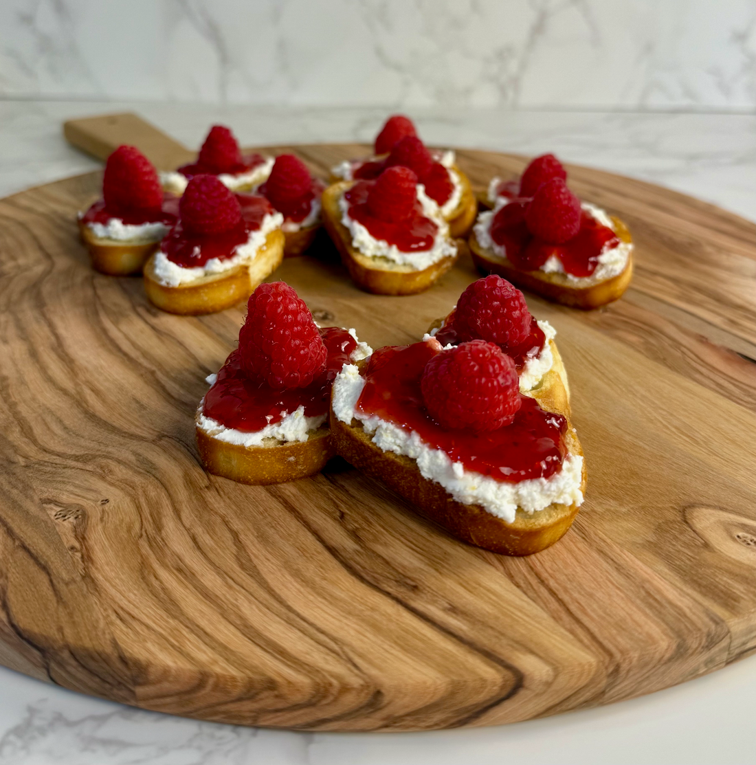 Rhuberry Goat Cheese Crostini